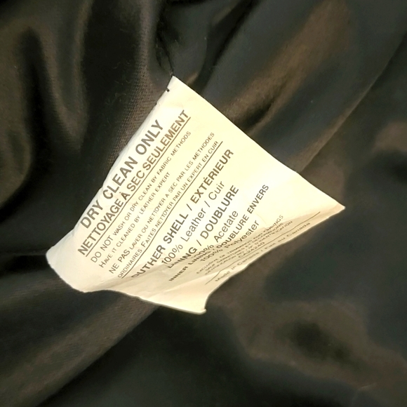 ANDRE Creations de Cuir Mens 2XL Leather Trench Coat Black - Picture 12 of 14